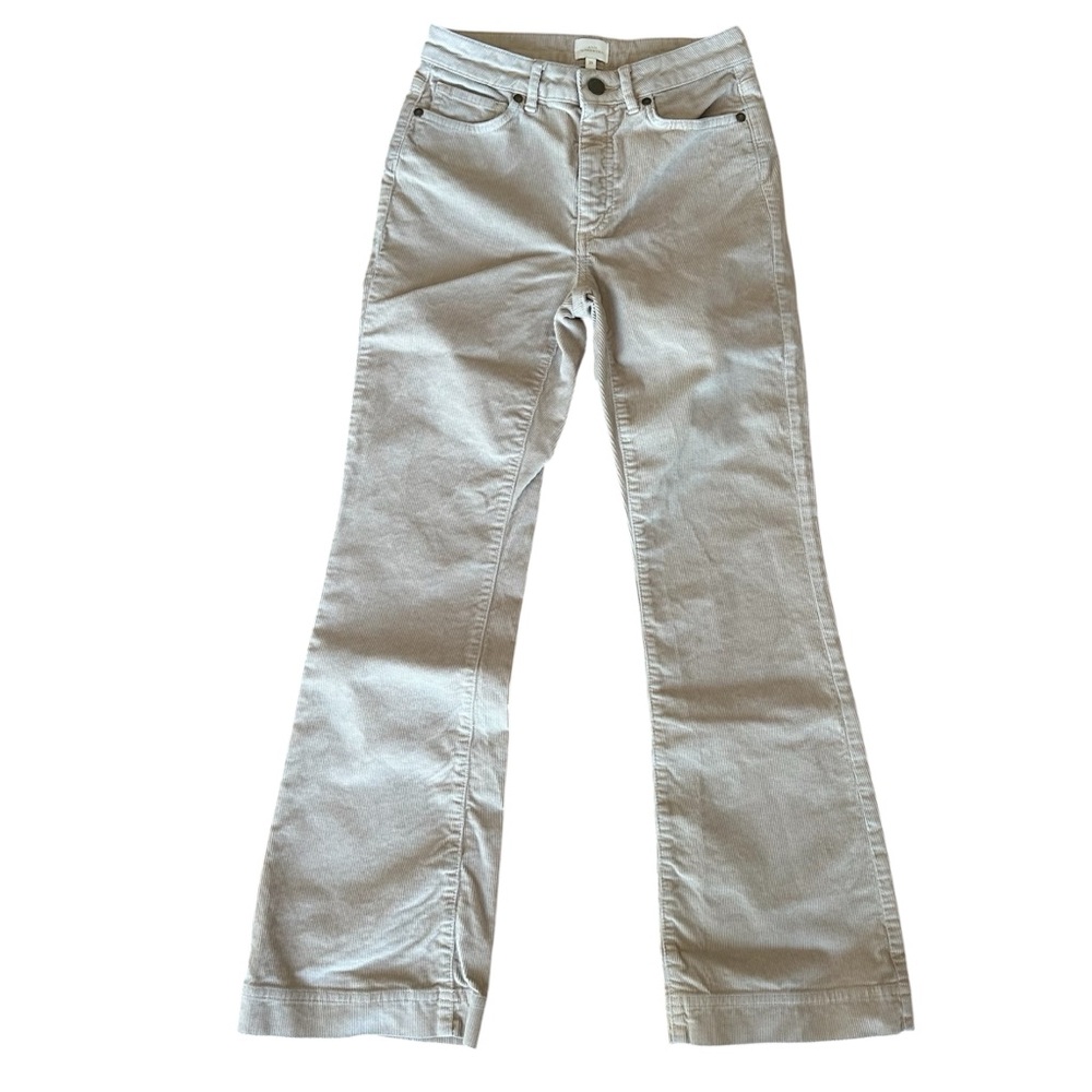 Ann Mashburn Kendall Flare 5 Pocket Jeans (Tan) Stretch Corduroy  US 25 / 27